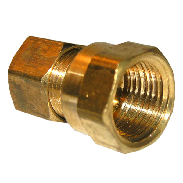 Lasco 17-6635 Lead-Free Brass Compression Adapter, 3/8" CMP x 3/8" FPT