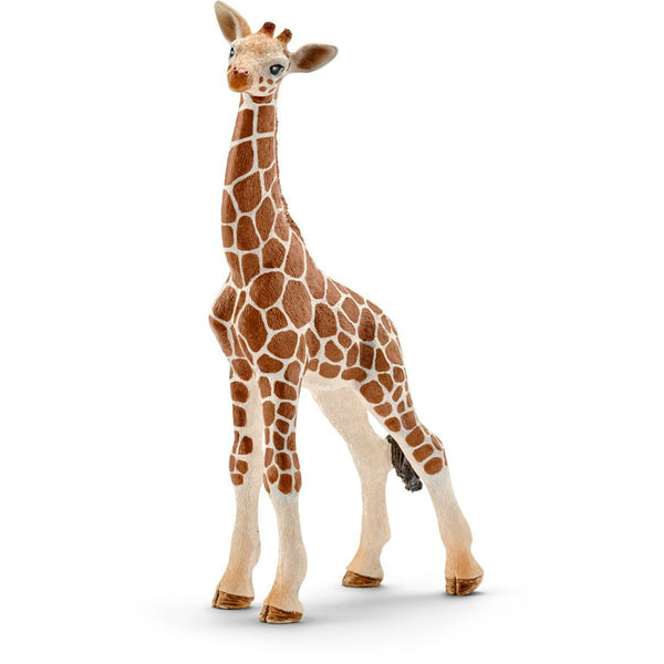 Schleich® 14751 Giraffe Calf Toy, For Ages 3-Plus, Orange & Tan
