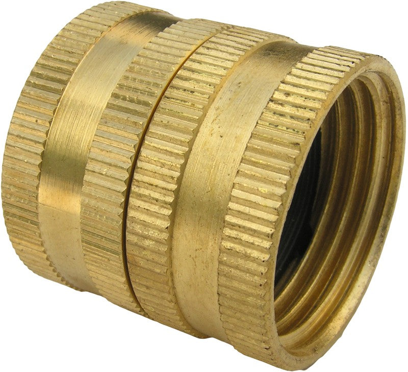 Lasco 15-1705 Brass Hose Swivel Adapter, 3/4" FHT x 3/4" FHT