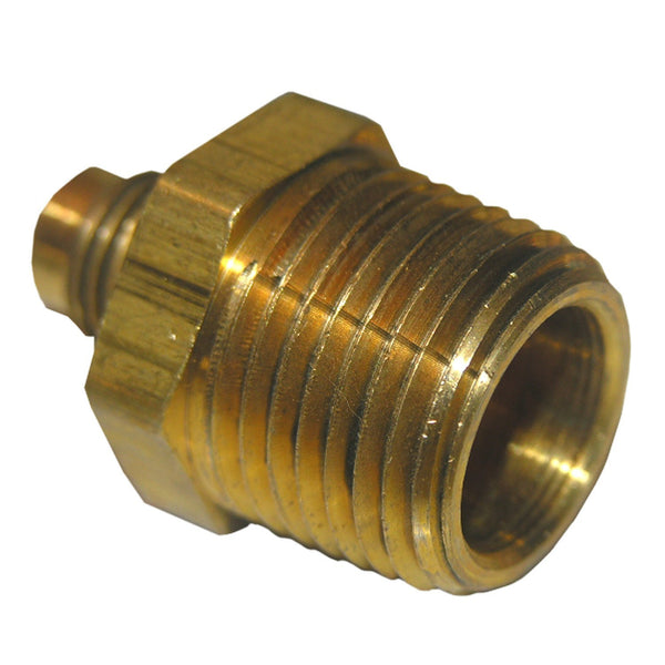 Lasco 17-4813 Brass Adapter, 1/4" MFL x 3/8" MPT