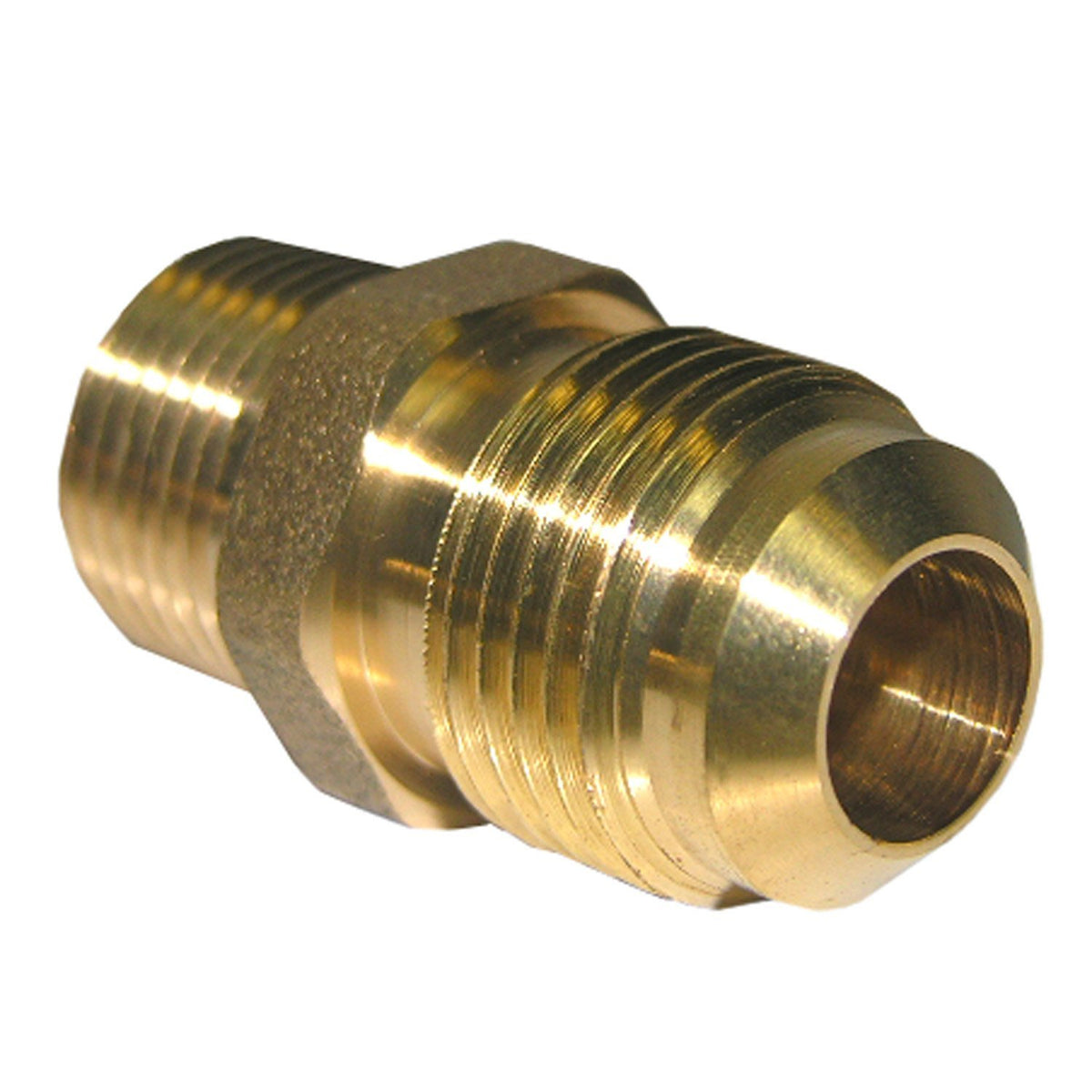 Lasco 17-4847 Brass Adapter, 1/2" MFL x 3/8" MPT