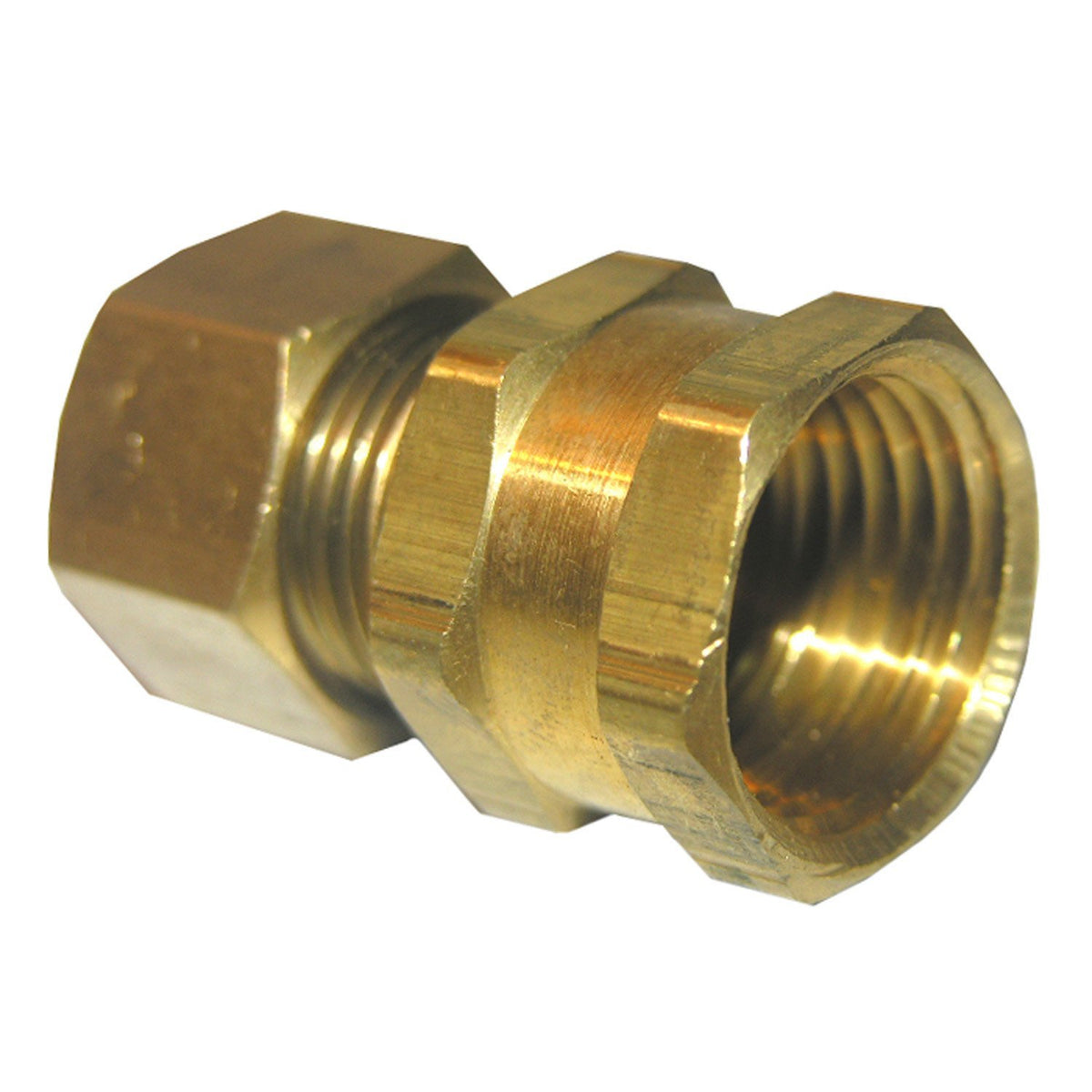 Lasco 17-6651 Lead-Free Brass Compression Adapter, 1/2" CMP x 1/2" FPT