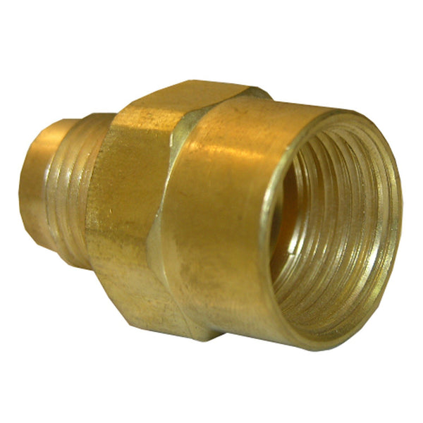 Lasco 17-5859 Brass Flare Adapter, 5/8" Female x 15/16" Male