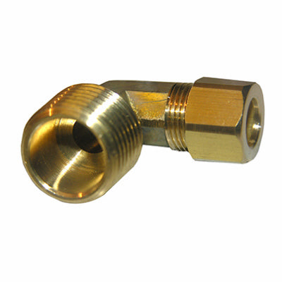 Lasco 17-6931 Brass 90-Degree Compression Male Elbow, 3/8" CMP x 3/8" MPT