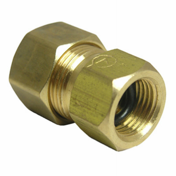 Lasco 17-6759 Brass Compression Adapter, 1/4" Female x 3/8" Male