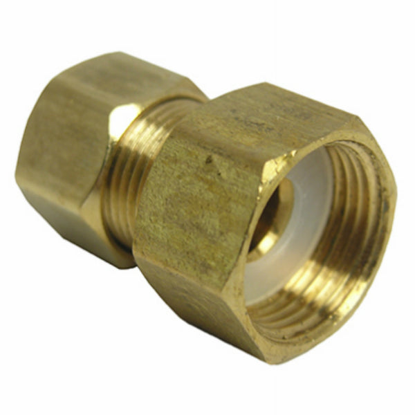 Lasco 17-6761 Brass Compression Adapter, 1/2" Female x 3/8" Male