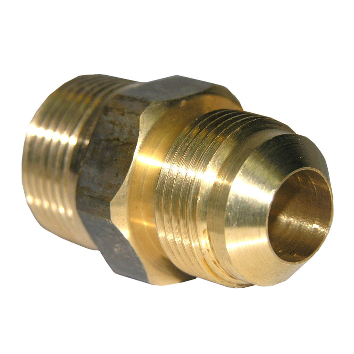 Lasco 17-4879 Brass Flare Adapter, 15/16" MFL x 3/4" MPT