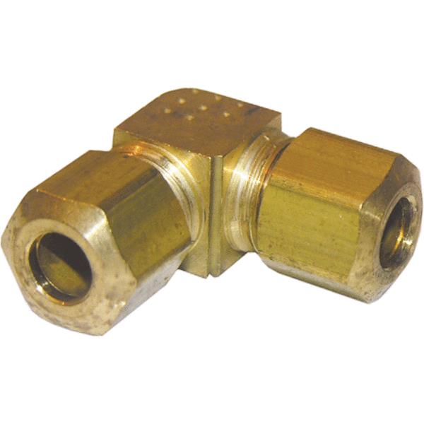 Lasco 17-6511 Lead-Free Brass 90-Degree Compression Elbow, 1/4"