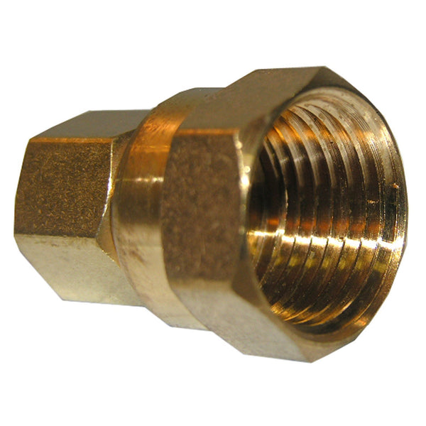 Lasco 17-6637 Lead-Free Brass Compression Adapter, 3/8" CMP x 1/2" FPT