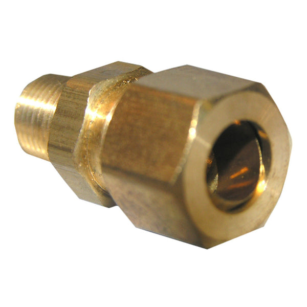 Lasco 17-6831 Brass Compression Male Adapter, 3/8" CMP x 1/8" MPT