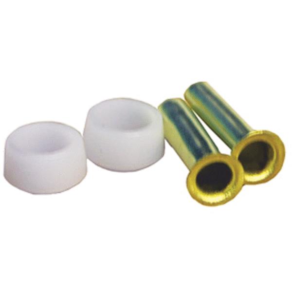 Lasco 17-0911 Hard Plastic Tube Sleeve & Brass Insert Kit, 1/4", 4-Piece