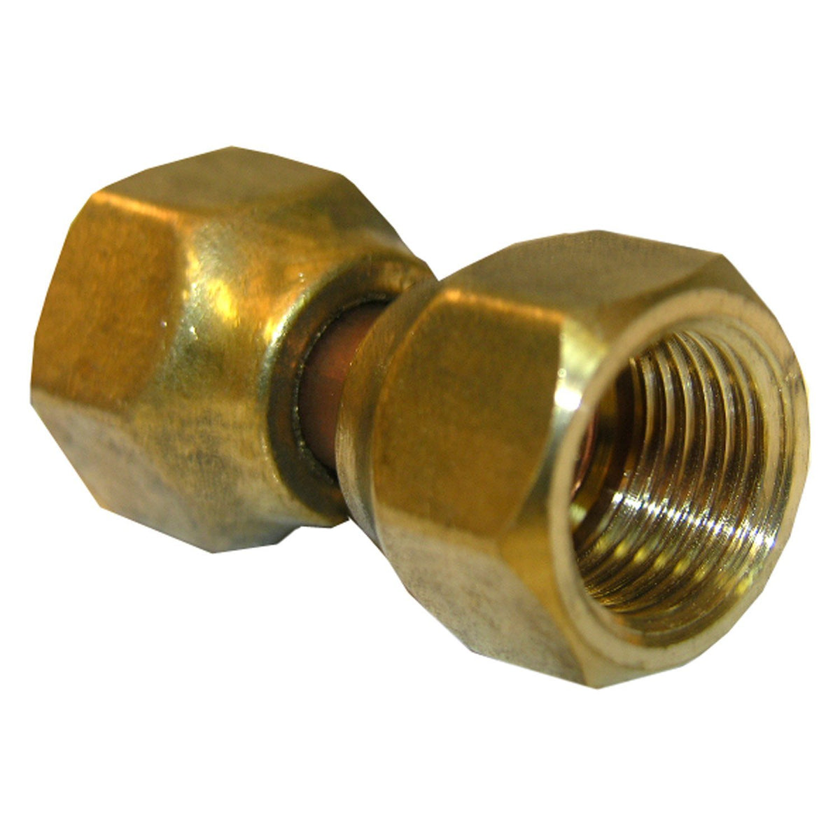 Lasco 17-5931 Female Flare Swivel Union, Brass, 3/8" x 3/8"