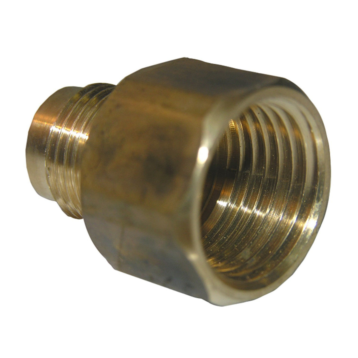 Lasco 17-4633 Brass Adapter, 3/8" MFL x 1/2" FPT