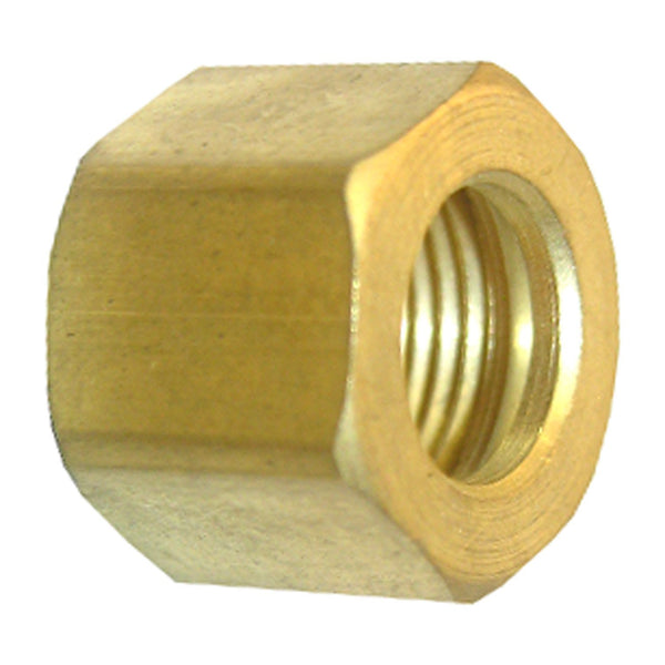 Lasco 17-6111 Lead-Free Brass Compression Nut, 1/4", 2-Piece
