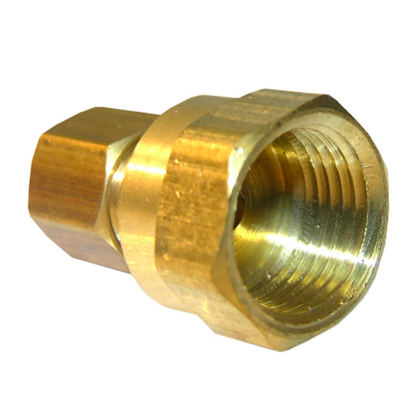 Lasco 17-6615 Lead-Free Brass Compression Adapter, 1/4" CMP x 3/8" FPT