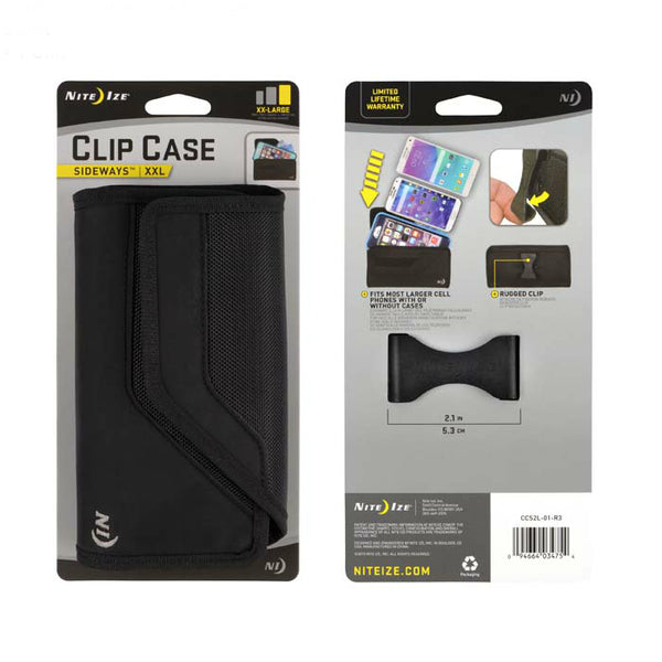 Nite Ize® CCS2L-01-R3 Clip Case Sideways™ Universal Phone Holster, XXL, Black