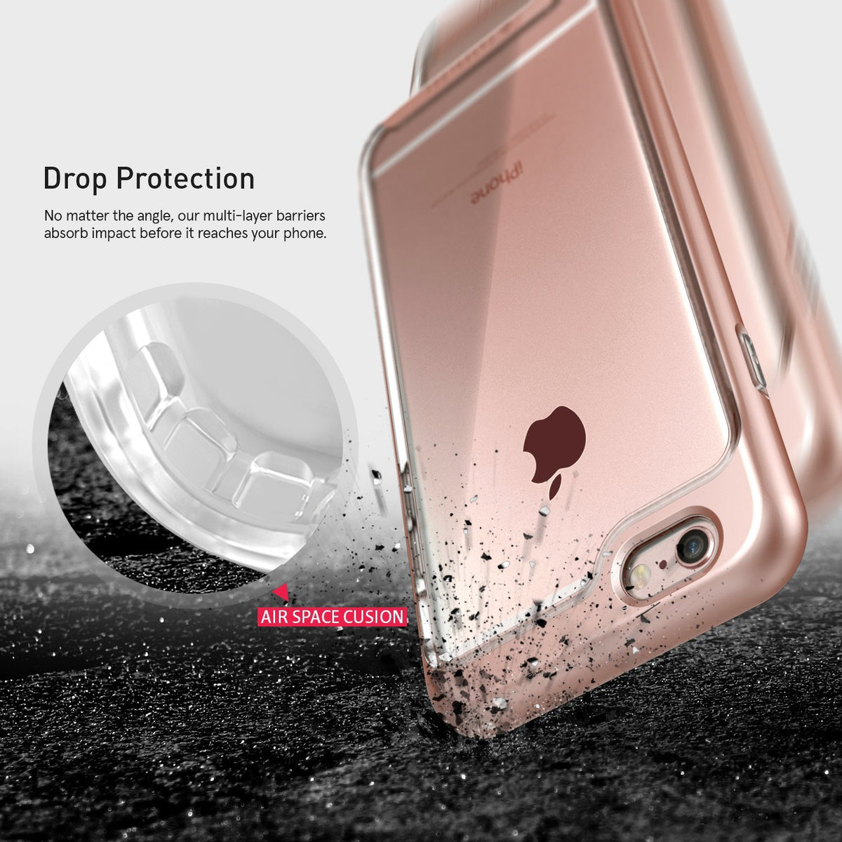 Caseology CO-IP6S-SKY-RS Skyfall Series Apple iPhone 6/6S Case, Rose Gold