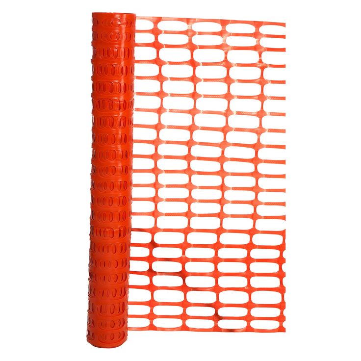 Hanes Geo Components 38314 Heavy-Duty Plastic Snow Fence, Orange, 4' x 50'