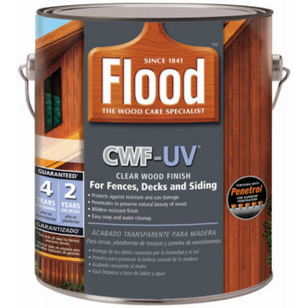 Flood® FLD542-01 CWF-UV® Clear Wood Finish with Penetrol®, 1 Gallon, Natural