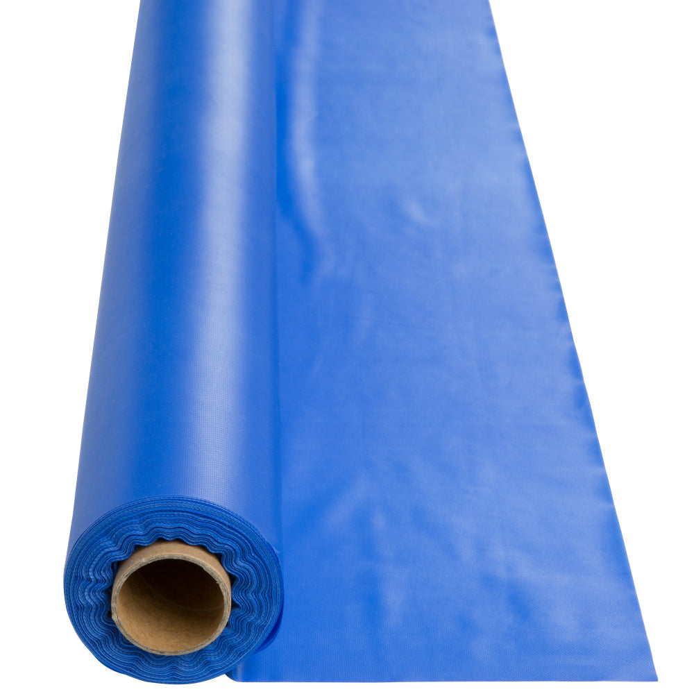 Creative Converting™ 763147 Plastic Table Cover Roll, Cobalt Blue, 40" x 100'
