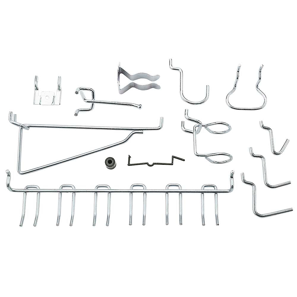 National Hardware® N112-062 Peg Hook Assortment Kit, Zinc Plated, 47-Piece