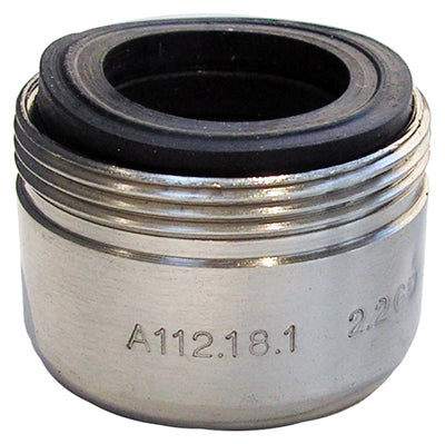 Lasco 09-8979 Dual Thread Aerator, Satin Nickel, 1.2 GPM, 55/64" x 15/16"
