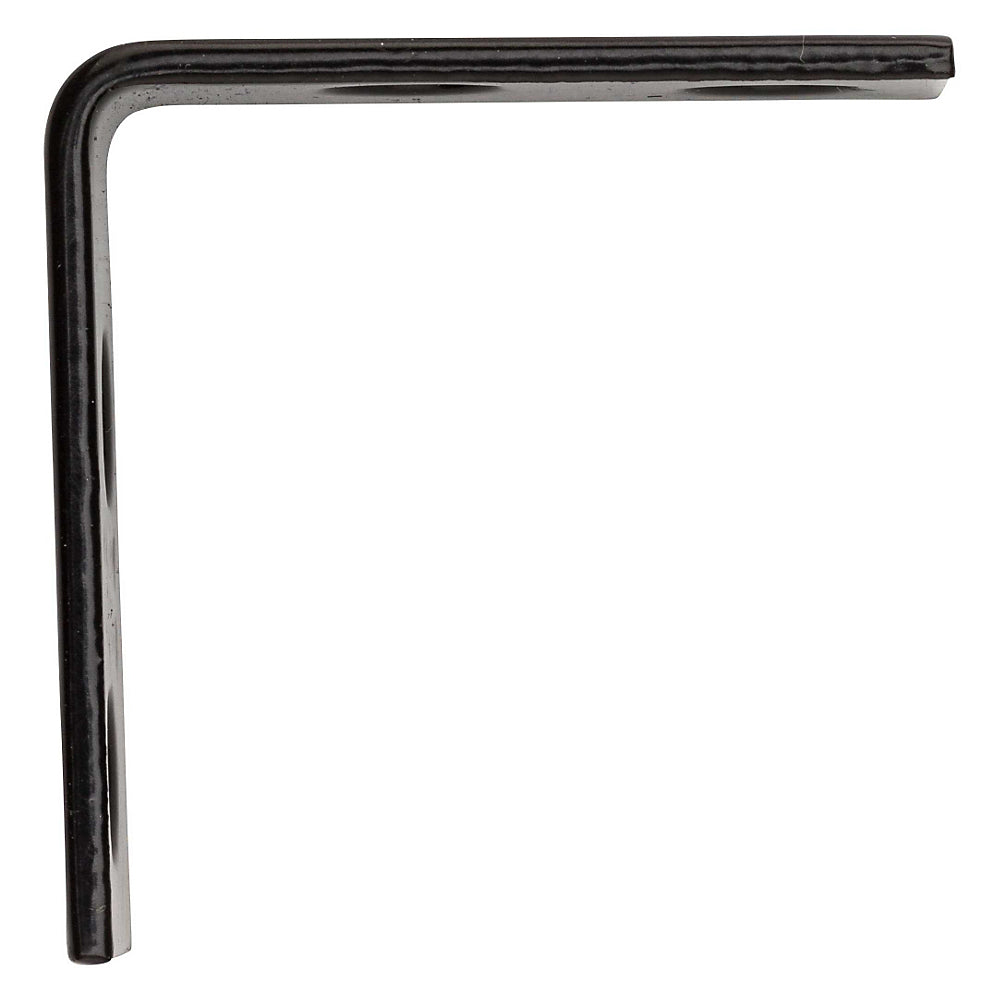 National Hardware® N266-480 Steel Corner Brace, Black, 1-1/2" x 5/8"