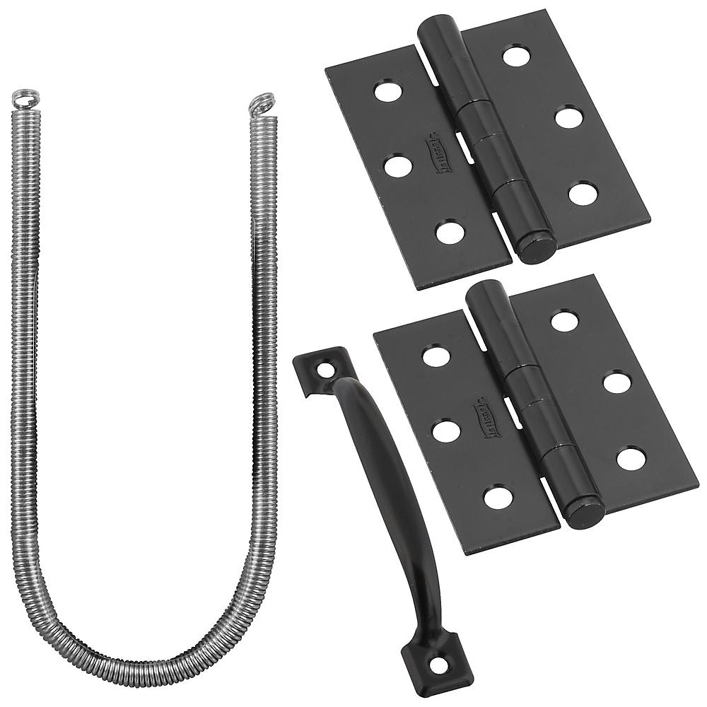 National Hardware® N107-409 Screen & Storm Door Set, Black