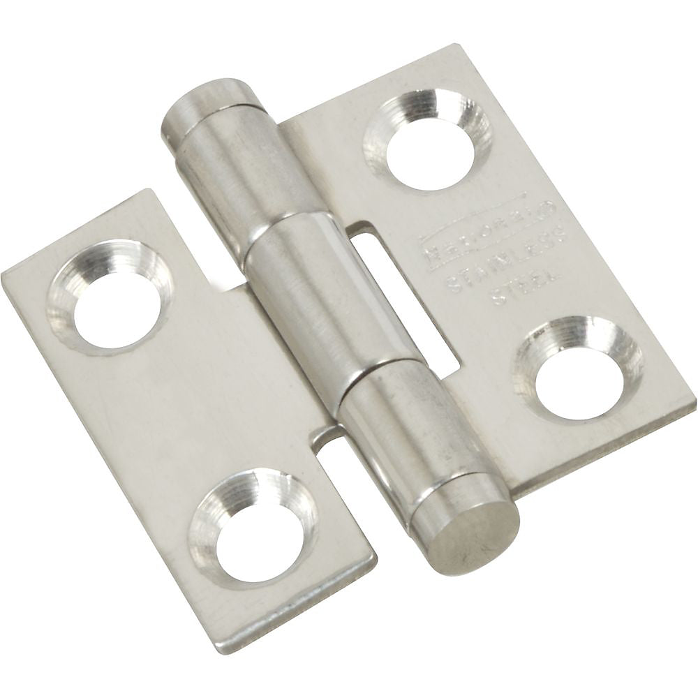 National Hardware® N276-949 Square-Corner Door Hinge, Stainless-Steel