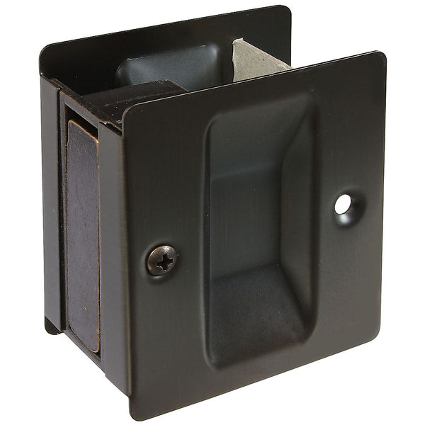 National Hardware® N336-396 Solid-Brass Pocket Door Pull, Antique Bronze