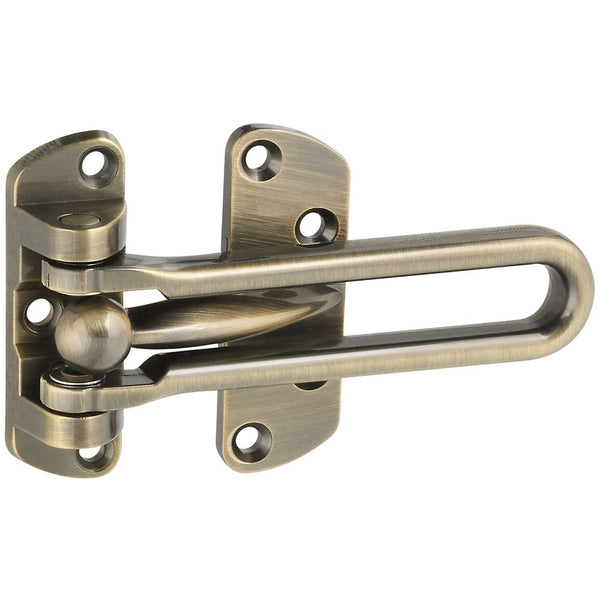 National Hardware® N335-976 Door Security Guard, Antique Brass