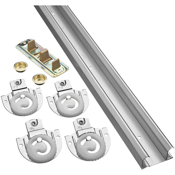 National Hardware N343-061 By-Passing Door Hardware, Galvanized, 48"
