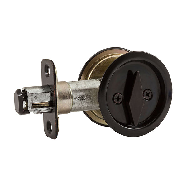 National Hardware® N350-355 Steel Pocket Door Latch, Oil Rubbed Bronze