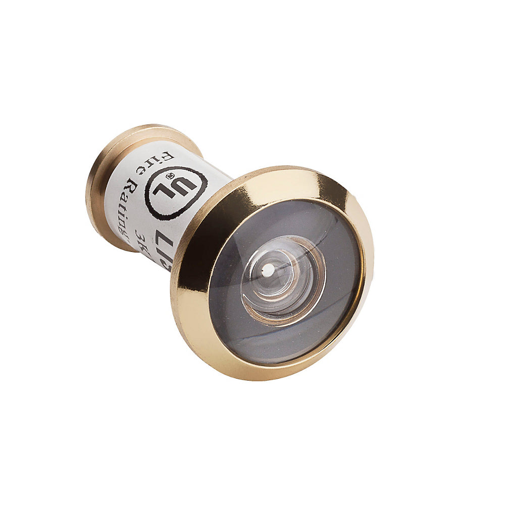 National Hardware® N830-290 UL Fire Rated 180-Degree Door Viewer, Polished Brass