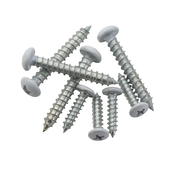 Stanley Hardware® S822-085 Pan-Head Mounting Screws, White, 8-Count