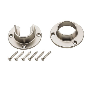 Stanley Hardware® S822-082 Heavy-Duty Closet Flange Set, Satin Nickel