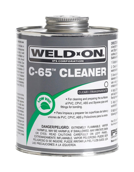 Weld-On® 10204 C-65™ Cleaner, Clear, 1/4 Pt