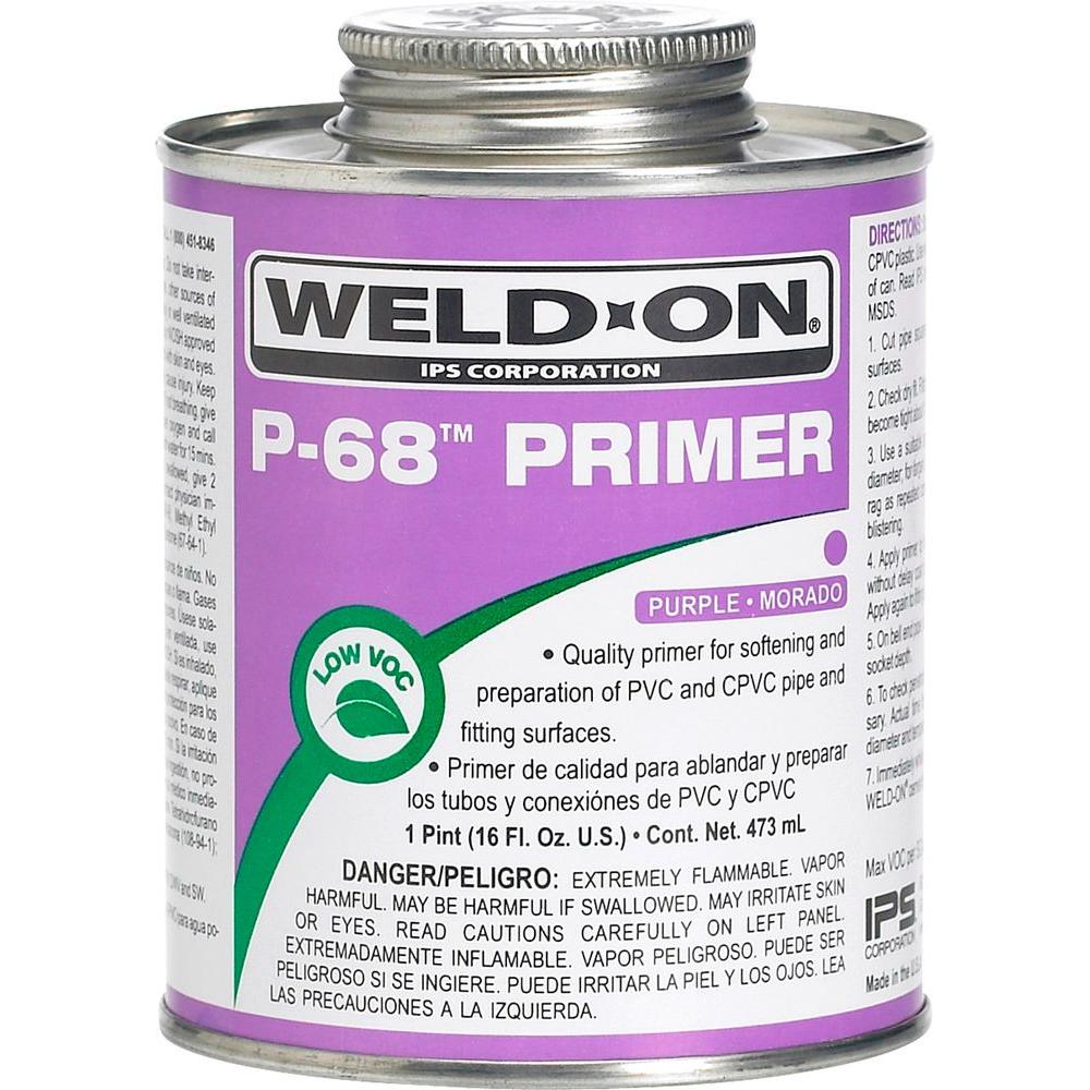 Weld-On 10212 Low VOC P-68 Primer, Purple, 1 Pint