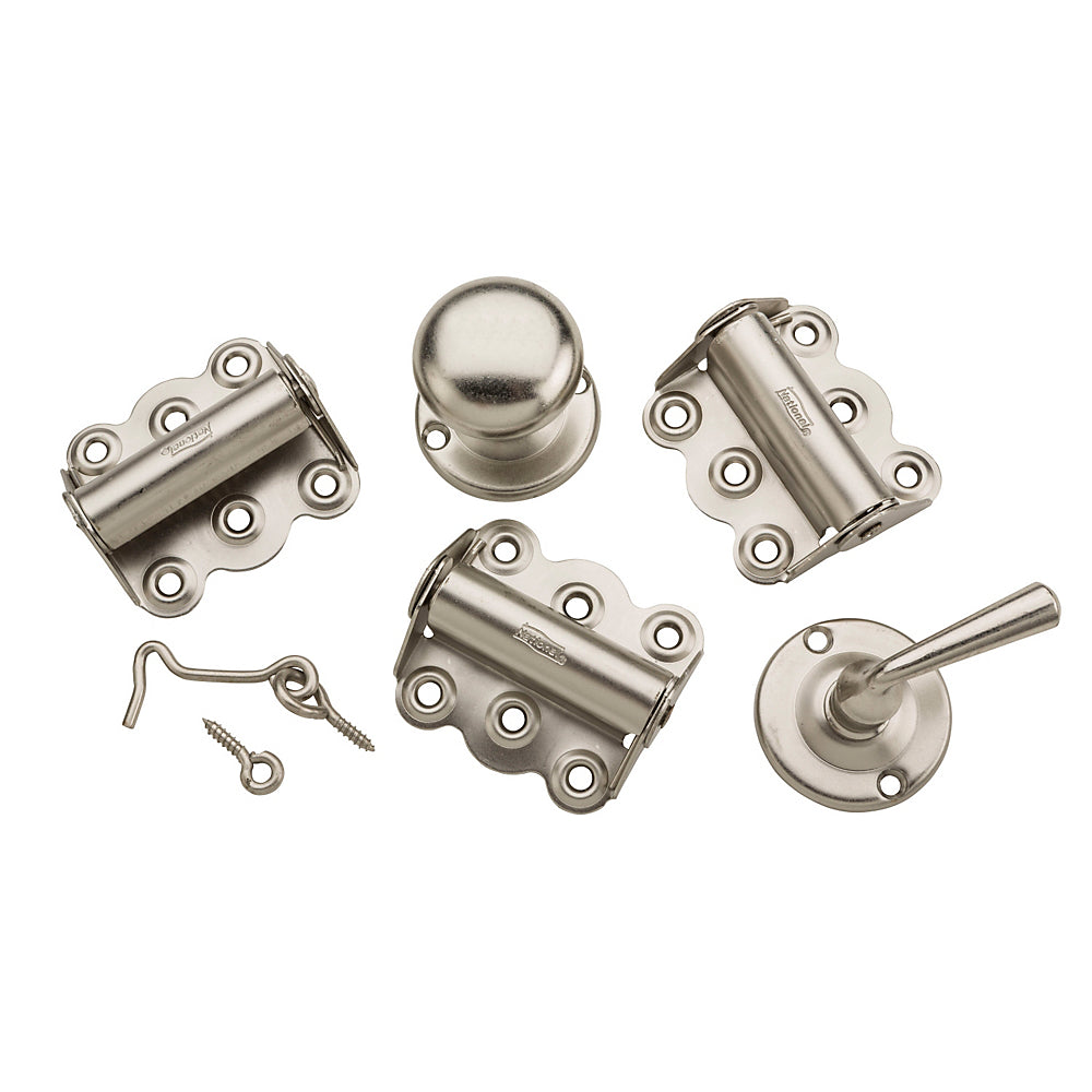 National Hardware® N100-013 Screen Door Kit with Screws, Satin Nickel