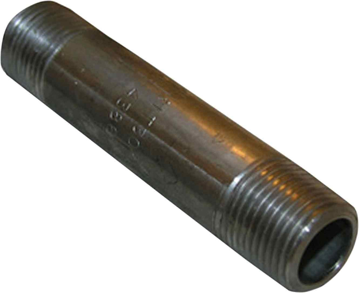 Lasco 32-1711 Type 304 Stainless-Steel Pipe Nipple, 3/8" x 4"