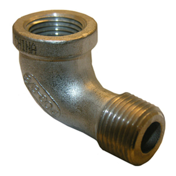 Lasco 32-2507 Type 304 Stainless-Steel 90-Degree Street Elbow, 1/2"