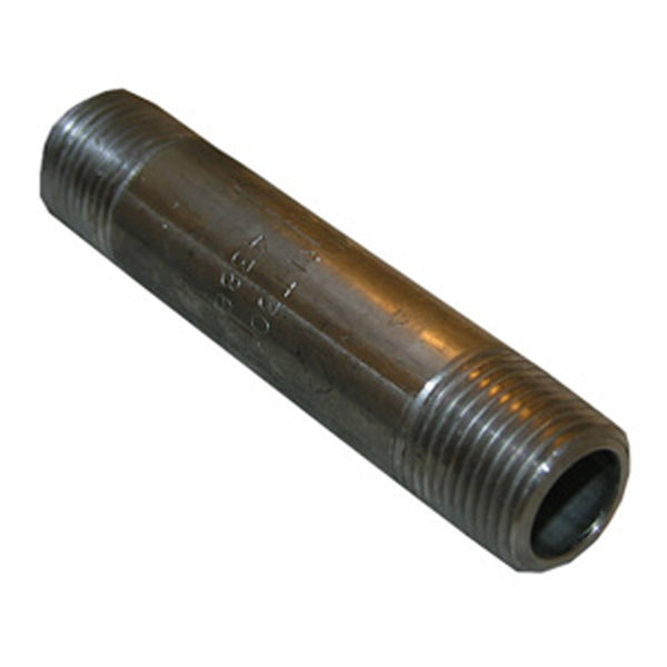 Lasco 32-1713 Type 304 Stainless-Steel Pipe Nipple, 3/8" x 5"