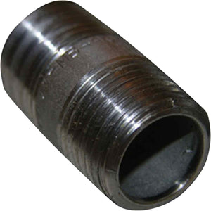 Lasco 32-1805 Type 304 Stainless-Steel Pipe Nipple, 1/2" x 2"