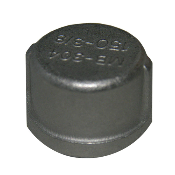 Lasco 32-2955 Type 304 Stainless-Steel Pipe Cap, 3/8" FPT