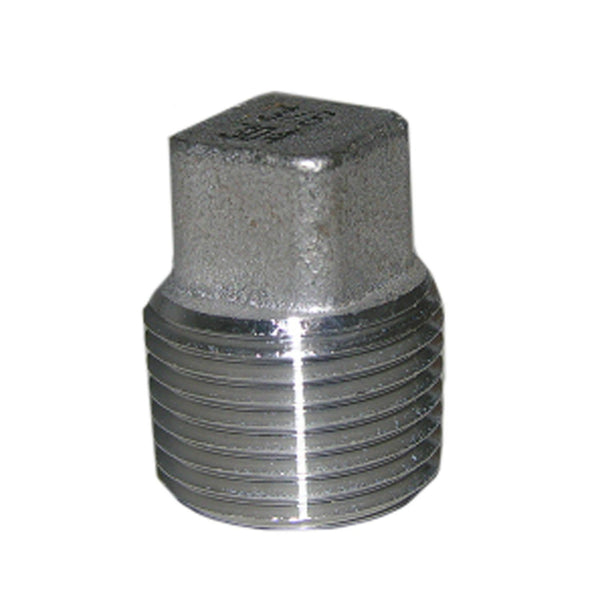 Lasco 32-2983 Type 304 Stainless-Steel Square Head Pipe Plug, 1/4" MPT