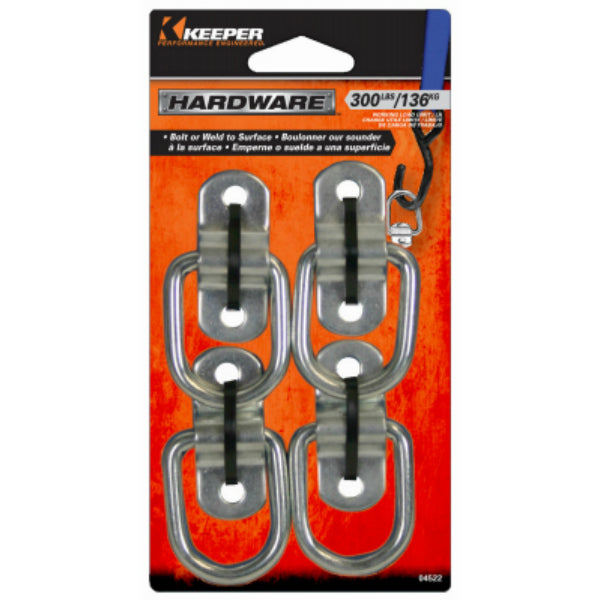 Keeper® 04522 Wire Ring with Bracket Anchor Point, 1-1/2", 4-Pack