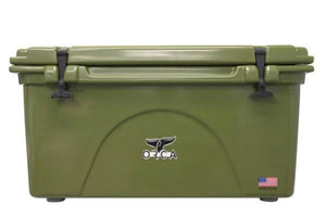 ORCA® ORCG075 Durable Roto-Molded Cooler, Green, 75-Qt Capacity