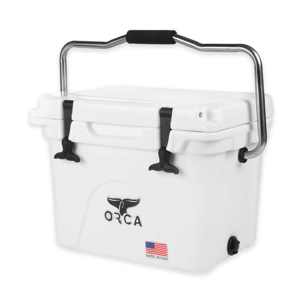 ORCA® ORCW020 Durable Roto-Molded Cooler, White, 20-Qt Capacity