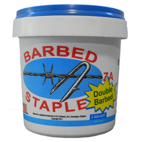 Bekaert 187237 Double Barbed Fence Staples, 8-Gauge, 1.5", 8 Lb