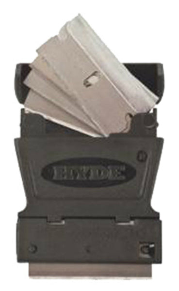 Hyde® 13030 Mini Glass Scraper with 5 Blades Stored in Handle